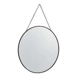 Round Mirror - Black - 30cm