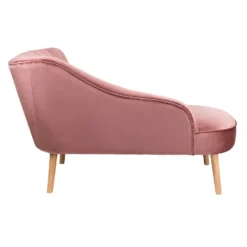 Lara Luxury Velvet Chaise Longue - Rose -Furniture Series Sale 12882857 1884893575147463