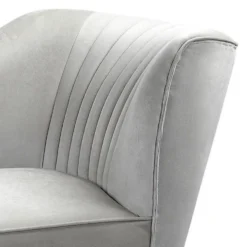Lara Luxury Velvet Chaise Longue - Silver -Furniture Series Sale 12882862 1664949010192423