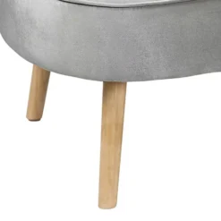 Lara Luxury Velvet Chaise Longue - Silver -Furniture Series Sale 12882862 3974893575459013