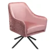 Pia Pleat Swivel Chair - Rose -Furniture Series Sale 12882869 1394887373266915