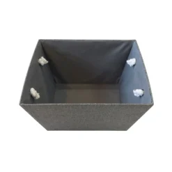 Grey Herringbone Large Storage Basket -Furniture Series Sale 12886446 1504857031366884