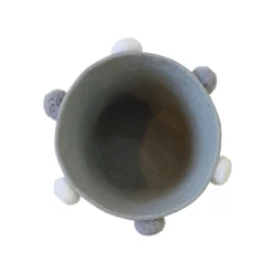 Round Cotton Rope Grey Pom Pom Basket 9 Round Cotton Rope Grey Pom Pom Basket -Furniture Series Sale 12886597 1874857031618479