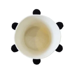 Round Cotton Rope Mono Pom Pom Basket -Furniture Series Sale 12886598 1084857031641123