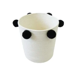 Round Cotton Rope Mono Pom Pom Basket -Furniture Series Sale 12886598 2104857031583232