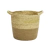 Neutral Corn And Jute Medium Woven Basket -Furniture Series Sale 12886599 1574857031570299