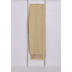 House Beautiful Geo Throw - Mist & Ochre - 150x183cm -Furniture Series Sale 12887208 1404863980328792