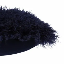 Navy Faux Mongolian Fur Cushion -Furniture Series Sale 12887722 1144843711594056