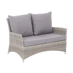 Florence 4 Seater Grey Rattan Garden Sofa Set -Furniture Series Sale 12887803 1054843689611178