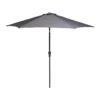 None 2.7m Crank & Tilt Parasol Dark Grey - Dia. 38mm -Furniture Series Sale 12888563 4794843674580713