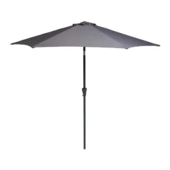 None 2.7m Crank & Tilt Parasol Dark Grey - Dia. 38mm