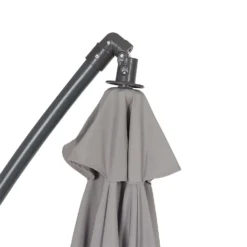 None 3m Overhanging Parasol - Light Grey -Furniture Series Sale 12888566 7124966185535470