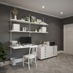 Anti-bacterial Twin Slot Shelving Kit - 1600mm White Twinslot And 216mm Brackets - White 9 Anti-bacterial Twin Slot Shelving Kit - 1600mm White Twinslot And 216mm Brackets - White -Furniture Series Sale 12888870 8454843291968594