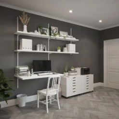 Anti-bacterial Twin Slot Shelving Kit - 1981mm White Twinslot And 320mm Brackets - White 8 Anti-bacterial Twin Slot Shelving Kit - 1981mm White Twinslot And 320mm Brackets - White -Furniture Series Sale 12889038 2554849582824321