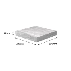 Flexi Storage Decorative Shelving Floating Shelf Grey Oak 250x38x250mm -Furniture Series Sale 12889892 4994976219095233