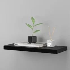 Flexi Storage Decorative Shelving Floating Shelf Black Oak 600x38x240mm -Furniture Series Sale 12889893 1464885494841620