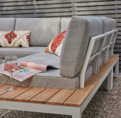 Spirit Metal Garden Corner Sofa Set - Grey -Furniture Series Sale 12889918 1174869216203745