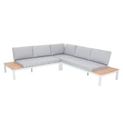 Spirit Metal Garden Corner Sofa Set - Grey -Furniture Series Sale 12889918 1544846181054970