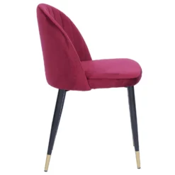 Illona Velvet Dining Chairs - Set Of 2 - Berry -Furniture Series Sale 12906334 1854862758293417