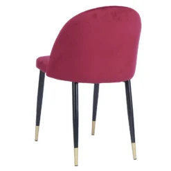 Illona Velvet Dining Chairs - Set Of 2 - Berry -Furniture Series Sale 12906334 4194862758342428