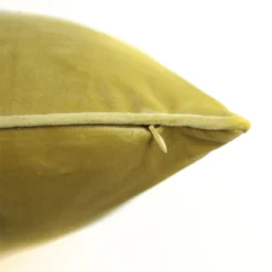 None Large Plain Velvet Cushion - Ochre - 58x58cm -Furniture Series Sale 12912566 1164845786453564