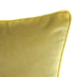 None Large Plain Velvet Cushion - Ochre - 58x58cm -Furniture Series Sale 12912566 7794845786430623