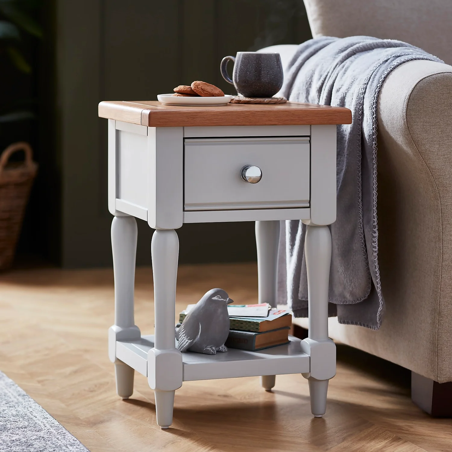 Westcott Oak Sofa Side Table 4 Westcott Oak Sofa Side Table - Image 2