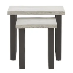 Dalston Grey Ash Nest Of Tables -Furniture Series Sale 12915451 9414885834753380