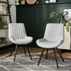 Dalston Dining Chair - Set Of 2 - Silver -Furniture Series Sale 12915457 4834971603882609