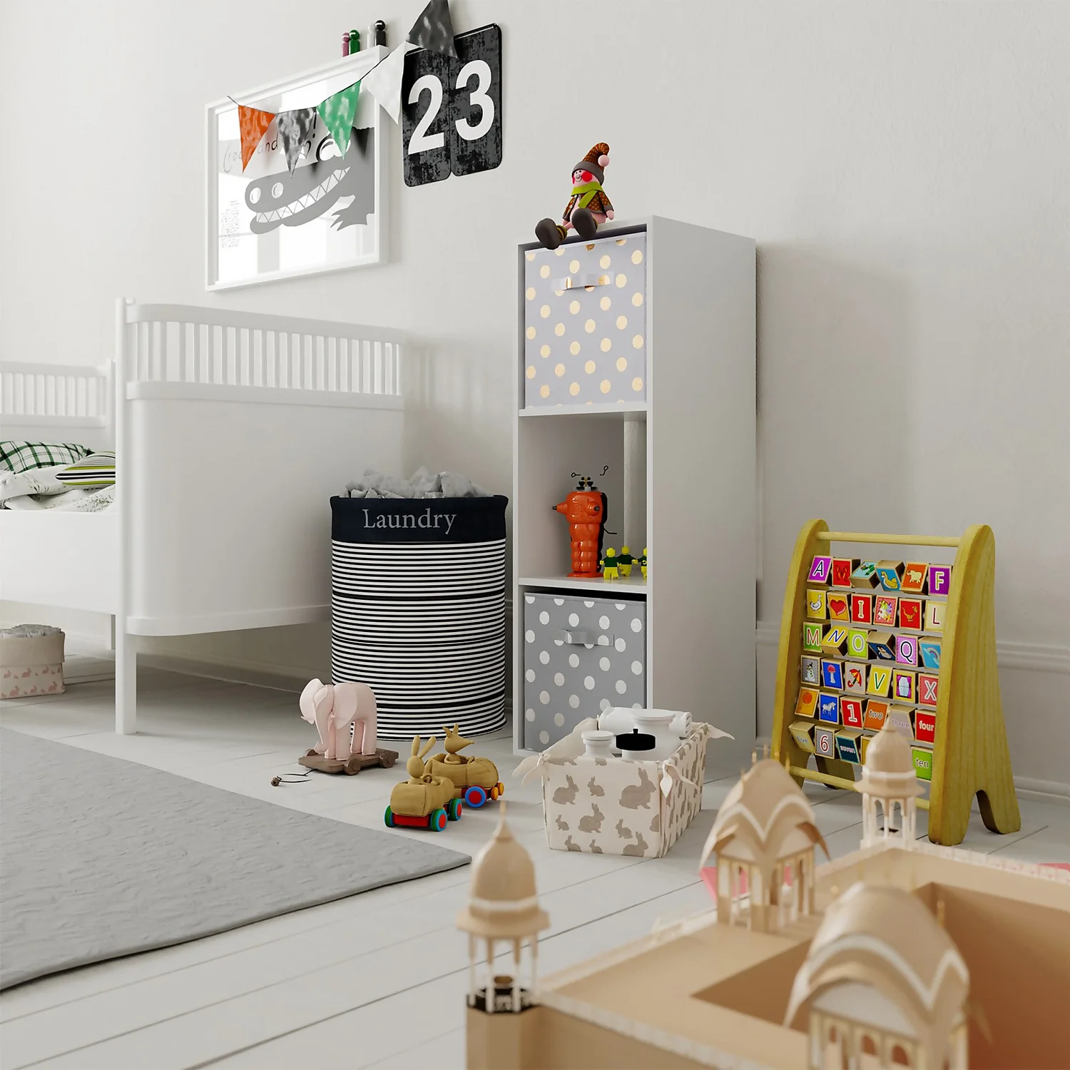 Living Elements Compact Cube Foil Spot Insert - White & Gold 4 Living Elements Compact Cube Foil Spot Insert - White & Gold - Image 2