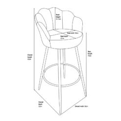 Sophia Bar Stool - Navy 17 Sophia Bar Stool - Navy -Furniture Series Sale 12937425 4495009657645271