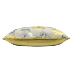 Cut Velvet Poppy Cushion - 45x45cm - Yellow -Furniture Series Sale 12969625 1144900336112514