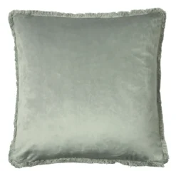 Peacock Cut Velvet Cushion With Fringe - 45x45cm -Furniture Series Sale 12969633 3104909088725797