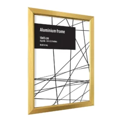 Aluminium Photo Frame - Set Of 2 10x15cm - Gold