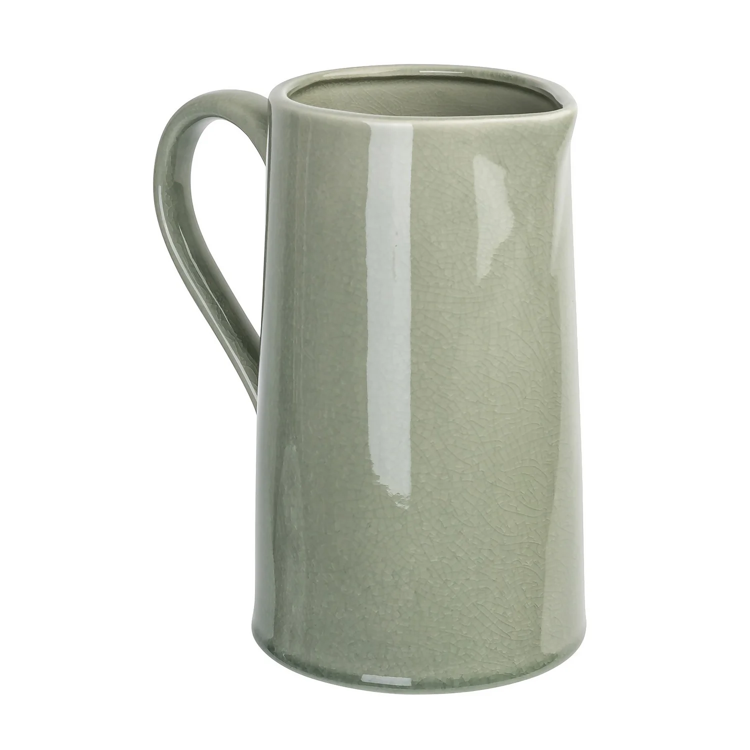 Crackle Effect Jug - Sage 5 Crackle Effect Jug - Sage - Image 3