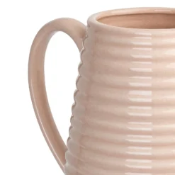 Crackle Effect Ribbed Jug - Blush -Furniture Series Sale 13036266 6894894568168775