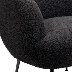 Tori Boucle Tub Chair - Black -Furniture Series Sale 13130400 9684919264964372