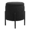 Tori Boucle Footstool - Black 2 Tori Boucle Footstool - Black -Furniture Series Sale 13130401 1114919264403102