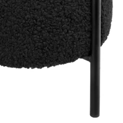 Tori Boucle Footstool - Black -Furniture Series Sale 13130401 1694919264536410