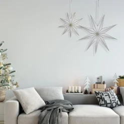 House Beautiful Wall Hanging Paper Star - Set Of 2 - Gold -Furniture Series Sale 13131165 6144910123008377