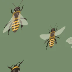 Curver Stockholm Bees Deco Storage Box - Green - 22L -Furniture Series Sale 13169626 1514898511842148