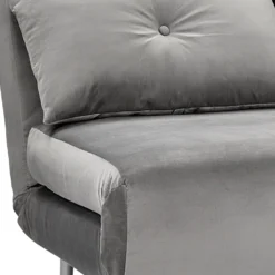 Freya Velvet Folding Sofa Bed - Grey -Furniture Series Sale 13222764 1774933444757442