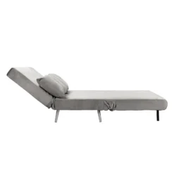 Freya Velvet Folding Sofa Bed - Grey -Furniture Series Sale 13222764 1794933444642950