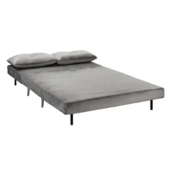 Freya Velvet Folding Sofa Bed - Grey -Furniture Series Sale 13222764 5844933444694100
