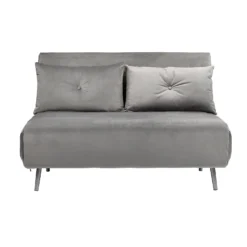 Freya Velvet Folding Sofa Bed - Grey -Furniture Series Sale 13222764 7844933444496055