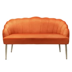 Sophia Scallop Occasional Sofa - Burnt Orange 11 Sophia Scallop Occasional Sofa - Burnt Orange -Furniture Series Sale 13222766 1964920057576972