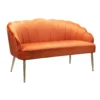Sophia Scallop Occasional Sofa - Burnt Orange -Furniture Series Sale 13222766 2024920057521697