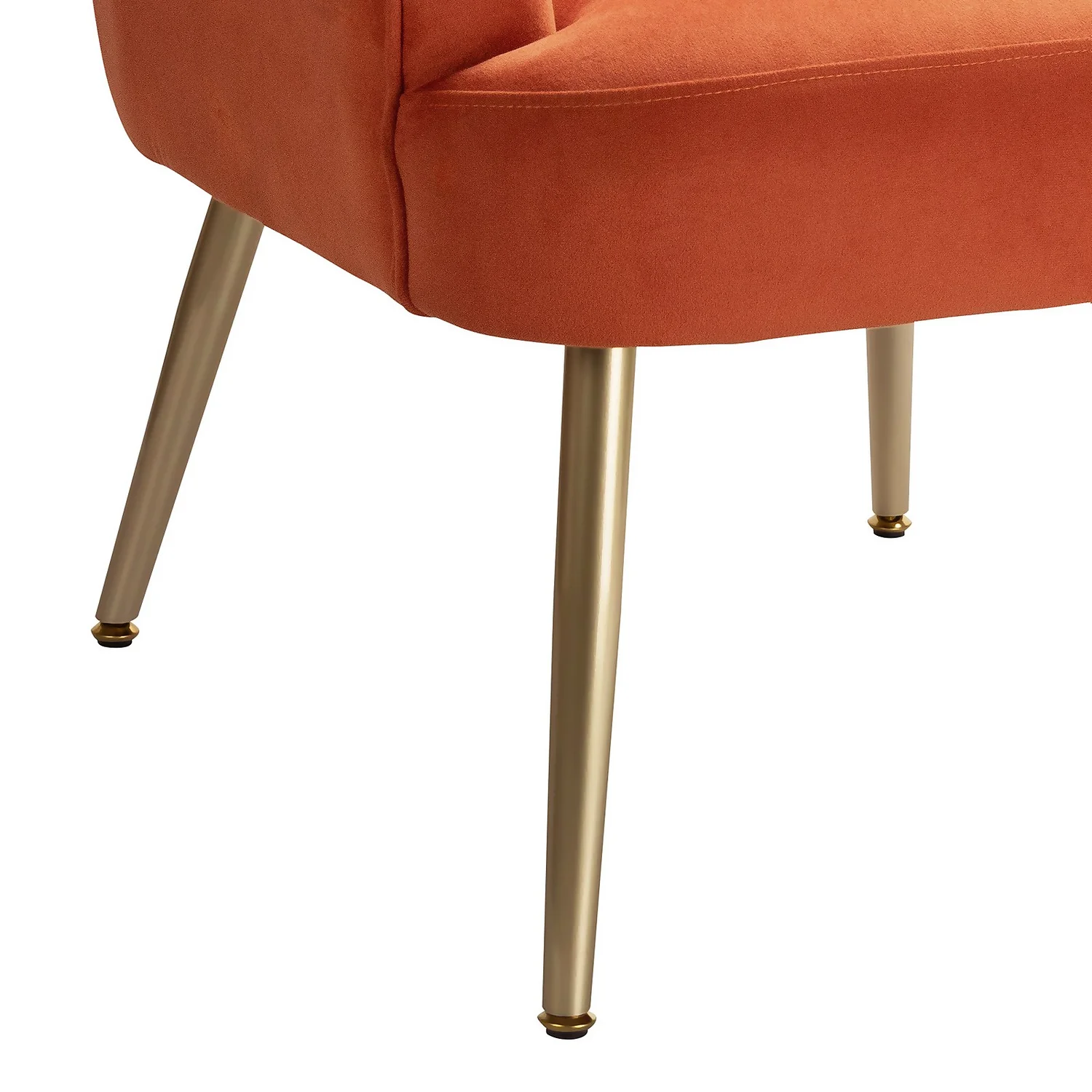 Sophia Scallop Occasional Chair - Burnt Orange 9 Sophia Scallop Occasional Chair - Burnt Orange - Image 7