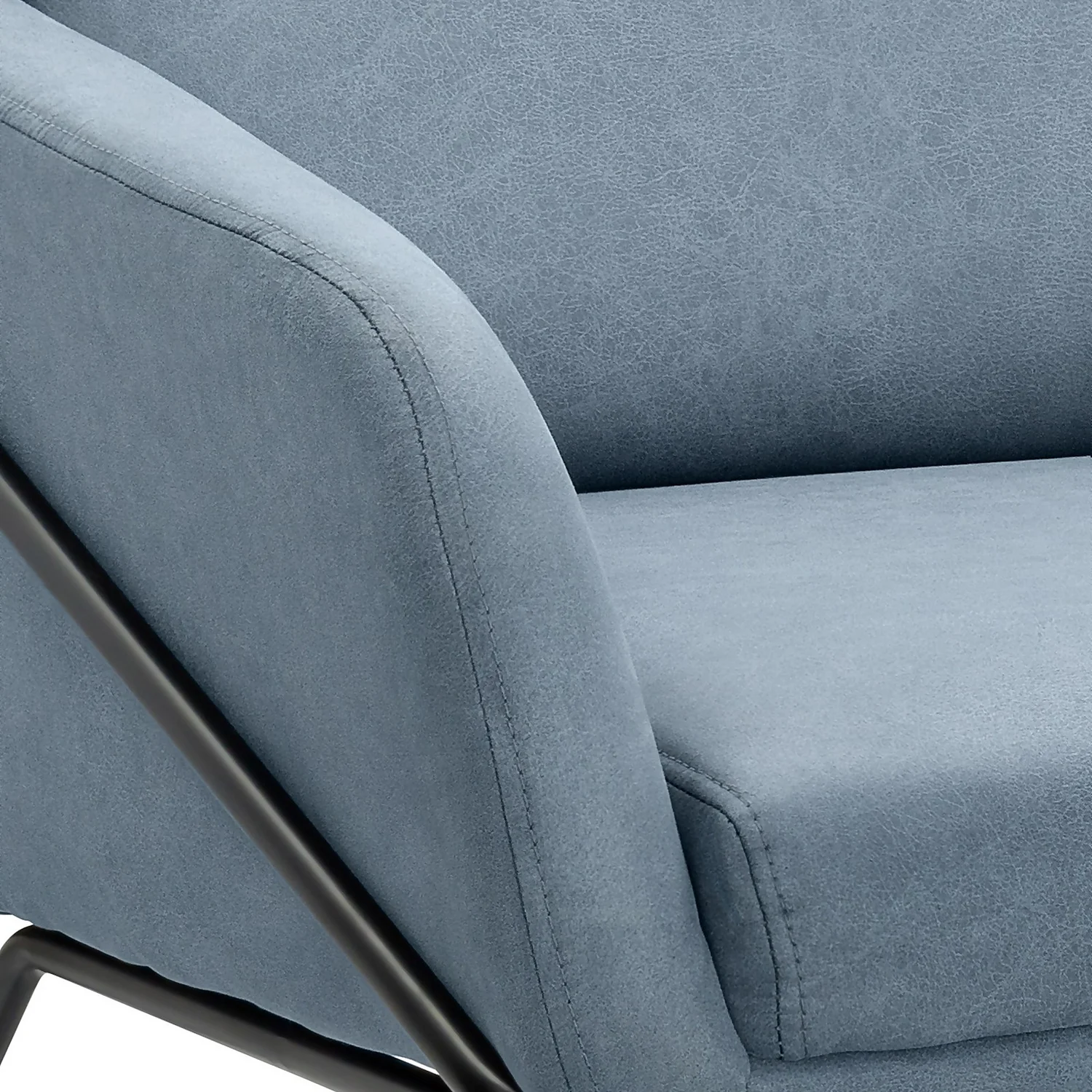 Evelyn Metal Frame Chair - Denim Blue 8 Evelyn Metal Frame Chair - Denim Blue - Image 6