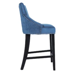 Annabelle Velvet Bar Stool - Navy -Furniture Series Sale 13223768 8544927306609227